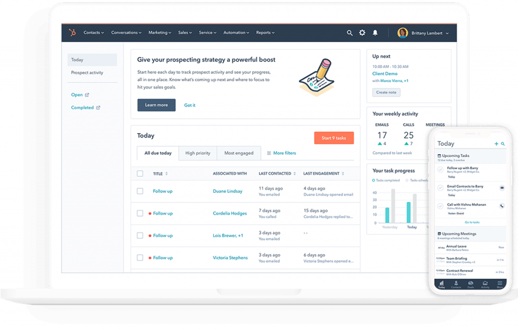 Top Tips for Using HubSpot Successfully 3 Devices CRM 2 | Web Design | SEO | Digital Agency | McGawn DESIGNS